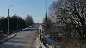 25.02.2025.Усадьба Парк Ляхово. Домодедово. Устройство тротуаров при въезде в Д.Ляхово.Ждем 9 год