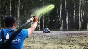 Гидроросев газона в г. Сыктывкар, республика Коми. Мичуринский парк 8(499)705-27-74
