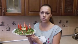 Салат рецепт Праздничный рецепт Салат с крабовыми палочками Праздничное УКРАШЕНИЕ
