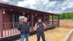 Большая баня из 7 модулей по проекту «Пальмира Люкс». Отзывы заказчика и стоимость проекта в видео