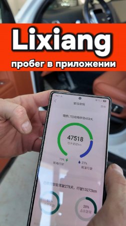 Пробег в приложении Li-Auto