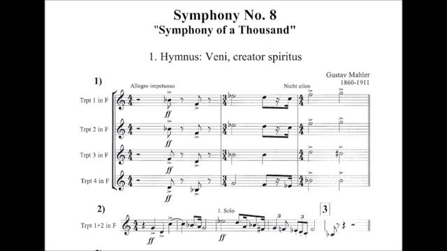 [TRUMPET EXCERPTS] Symphony No.8 (Gustav Mahler) - by Heinz Karl Schwebel (HQ Sound Reference) смотреть онлайн