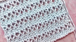 Универсальный горизонтальный узор из ажурных линий / Очень простой и легкий