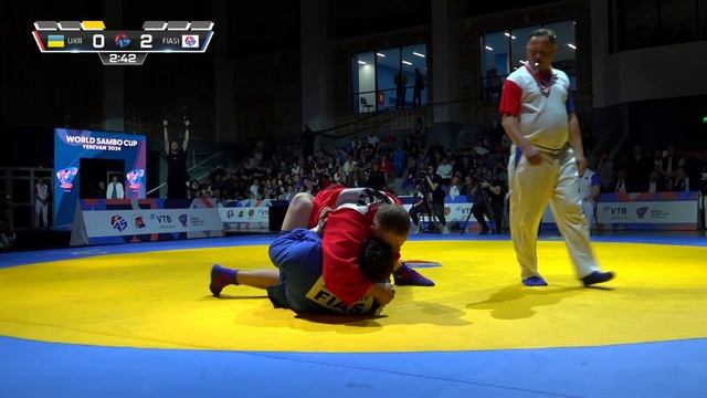 MOISIEIEV Alieksiei (UKR) vs MERZLIKIN Aleksei (FIAS 1). World #SAMBO Cup 2024 in Yerevan, Armenia