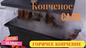 Копченое сало! Готовим в коптильне горячего копчения, так же коптим рыбку на ольхе! Вкуснятина!