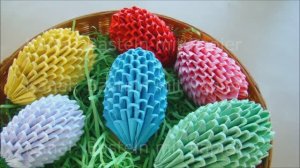 Модульное оригами. Пасхальное яйцо. Поделки на Пасху своими руками!