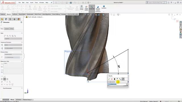 Milling cutter in Solidworks | Solidworks Tutorials