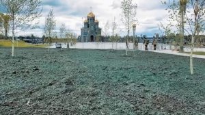 Гидропосев газона - Главный храм Вооружённых Сил России