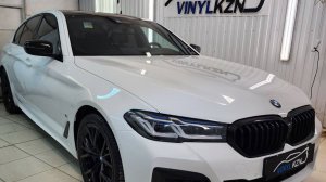 BMW 5 G30 - сделали комплексное бронирование кузова прозрачной полиуретановой плёнкой