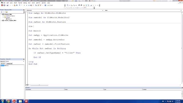 SOLIDWORKS - Introduction to Macros: Coding [Pt. 2]