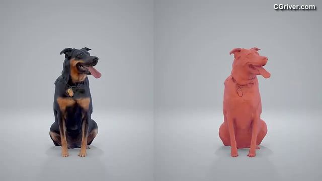 3D Human Model: Realistic Dog for 3ds Max, Cinema 4D, SketchUp, Rhino, VRay and Thea Render смотреть онлайн