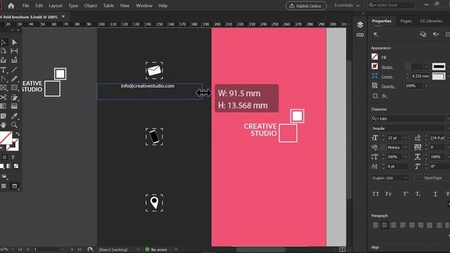 Tri Fold Leaflet Design Tutorial [ Adobe InDesign cc ]