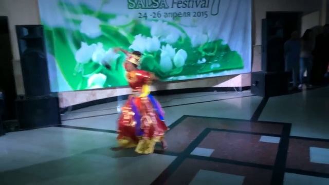 PartyShow Annelys Perez - Afro ( 7 Krasnodar Salsa Fest 2015) смотреть онлайн