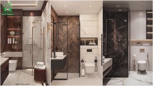 Дизайн санузла совмещенного и раздельного в современном стиле 🛀🏻🚽🚿 (38)