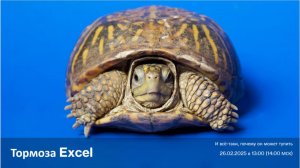 Тормоза Excel