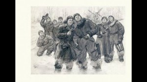 Зима на рисунках Николая Жукова, народного художника.