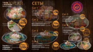 Меню Борды Кафе "Kung Fu"