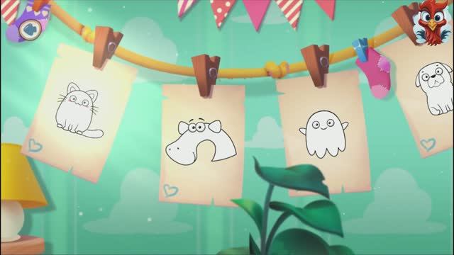 Игра "Сказбука - раскраска животные", Развивающая игра для детей.