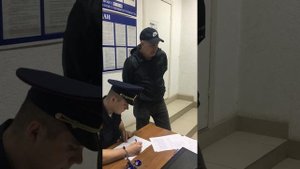 Ножкин Андрей Степанович дает показания в отделении полиции ОП №6 19.04.2024 г. Волгоград