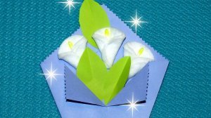 Букетик цветов из ватных дисков и ватных палочек