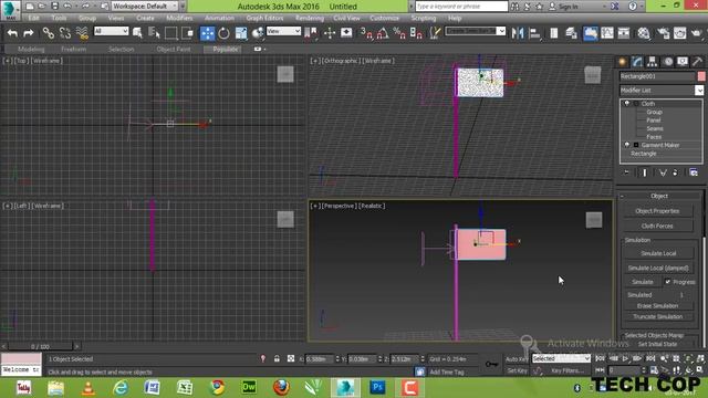 Cloth Simulation 3ds Max | Animate Flag Using 3ds Max | Flag Animation 3ds Max | #animation #3dsmax