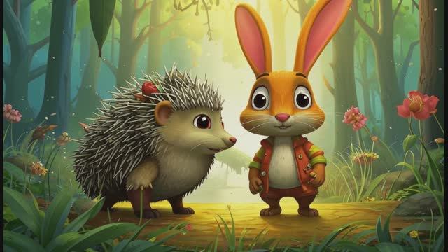 Сказка про настоящего друга зайца ! Сказки на ночь для малышей . смотреть онлайн