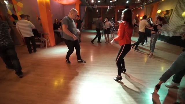 Maria Bogdanova and Denis Brylev Salsa Dancing in Respublica Dance Club Saturday 14.04.2018