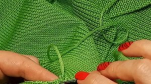 Как красиво начать сшивать боковой шов иглой