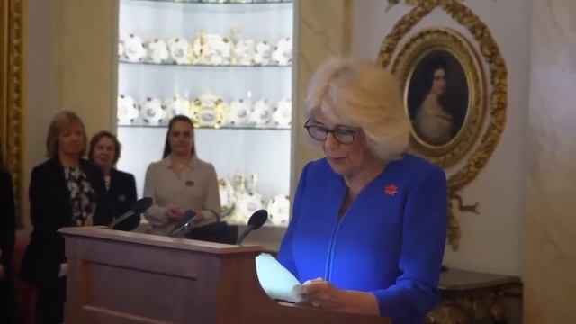 12 03 2024   Queen Gets Her Own Barbie Doll at International Womens Day Palace Reception