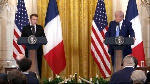 Пресс-конференция Дональда Трампа и Эммануэля Макрона 24 февраля 2025 года