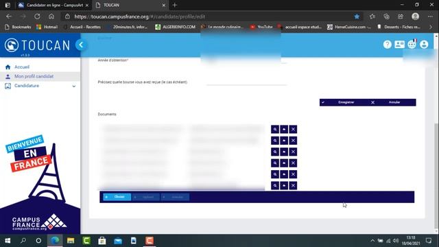 PROCÉDURE DINSCRIPTION SUR CAMPUSART DE A a Z - PARTIE 2