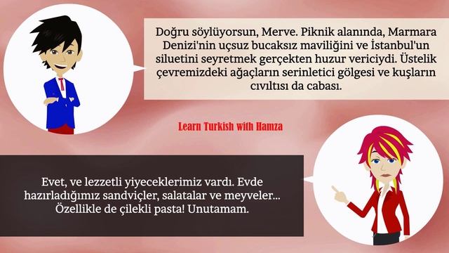 Büyükada'da Piknik  | #turkish, Learn Turkish | Turkish Lesson,  Learn Turkish Online
