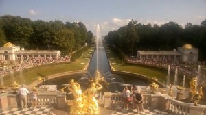 Открытие фонтанов в Петергофе