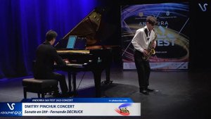 ANDORRA SAXFEST CONCERT: Dmitry PINCHUK plays Sonate Ut# by Fernande DECRUCK
