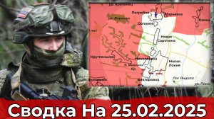 Взятие Погребков и обстановка в районе Свердликово. Сводка на 25.02.2025 г.