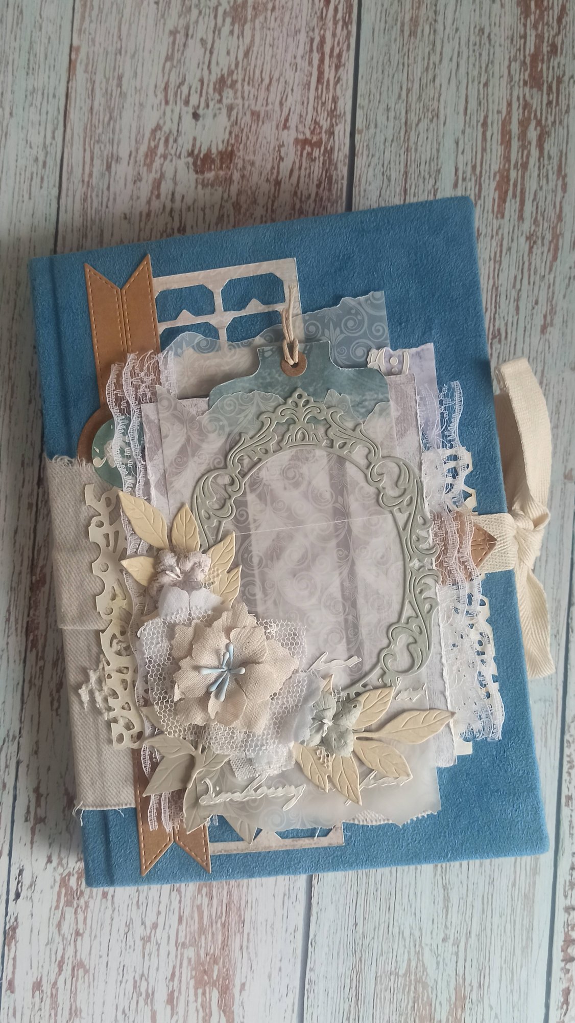 Блокнот с состаренными страницами и интересными вставками смотреть онлайн