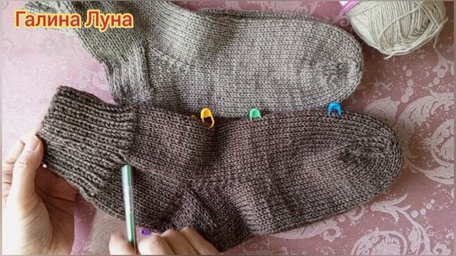 Носки из пряжи Ализе Супервош в две нити.Мои расчёты для вязания