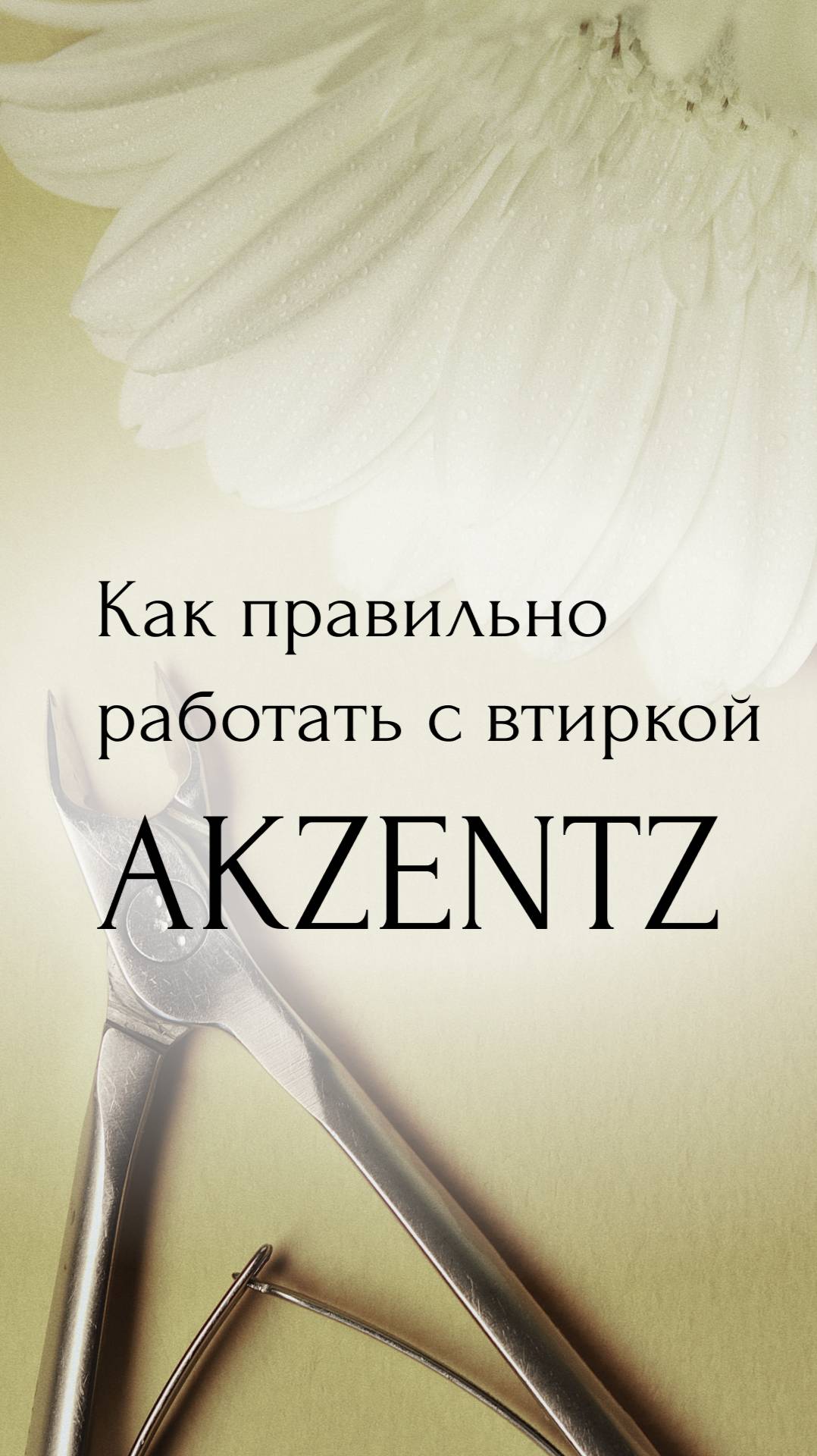 Как правильно работать с втиркой AKZENTZ