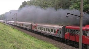 ТЭП60-0926 со скорым поездом / Diesel locomotive  class TEP60-0926