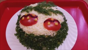 ВКУСНЫЙ ,ПРАЗДНИЧНЫЙ , НОВОГОДНИЙ салат СЛОЙКА Праздничное украшение Decoration