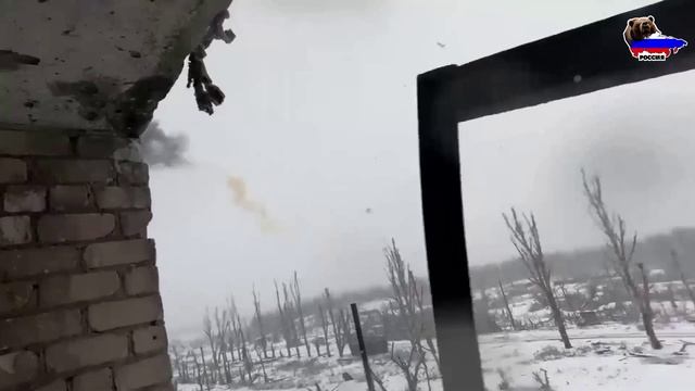 Кадры боя костромских десантников в Часов Яре от первого лица. смотреть онлайн