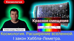 10. Иванчик А.В.| Космология. Расширение вселенной. I закон Хаббла-Леметра. Красное смещение.