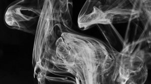Футаж серые струящиеся клубы дыма - Footage grey billowing clouds of smoke