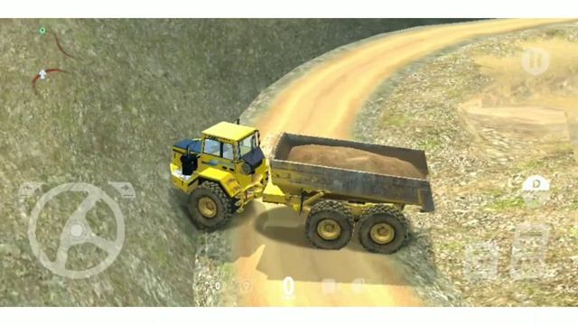 big mining machinery transport printer truck mining hills very tough driving