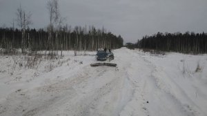 Строительство зимних автомобильных дорог (автозимников)
Этап 2 Расчистка трассы после проминки