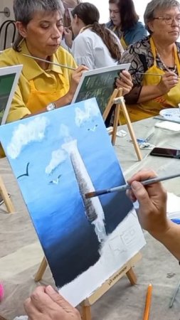 Корпоратив с рисованием картины. Арт-вечеринки в Екатеринбурге 89043887870