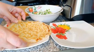 С утра за покупками/Напекла блинов с начинкой и без