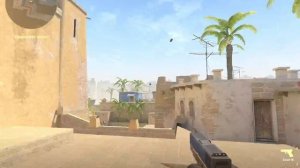 Counter-strike 2 смок на стеирс на карте Мираж