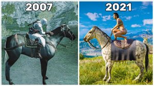 Эволюция верховой езды в серии игр Assassin's Creed 2007-2021