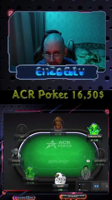 ACR Poker сидел 3 часа бибу грыз